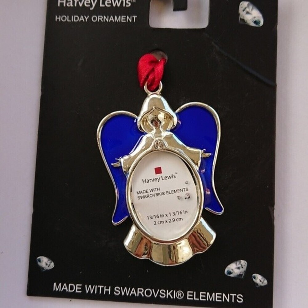 Harvey Lewis Angel picture frame Ornament Crystals made with Swarovski element